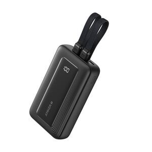 Anker -  30W 10000mAh Power Bank with 2 Built-in USB- Black